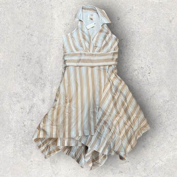 Anthropologie Maeve Asymmetrical Wrap Women’s Shirt Dress 14 - Picture 5 of 13